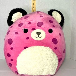 Squishmallows 16” Jalisca the Pink Leopard with Fuzzy Belly Plush Toy